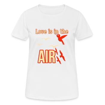 Love is in the air birds - Women's Breathable T-Shirt - white - Front - AI Model Female 172 dark (172cm)