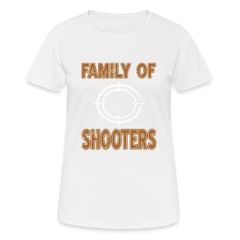 Famille De Tireurs Rétro Drôle NAVY Seal Designs - T-shirt respirant Femme - blanc - Devant - AI Model Female 172 dark (172cm)