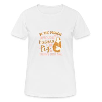 The person for whom your guinea pig is you - Women's Breathable T-Shirt - white - Front - AI Model Female 172 dark (172cm)