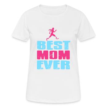Meilleur t-shirt mère de prothèse rétro cool - T-shirt respirant Femme - blanc - Devant - AI Model Female 172 dark (172cm)