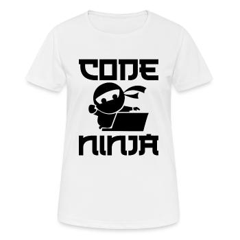 Programmation - T-shirt respirant Femme - blanc - Devant - AI Model Female 172 dark (172cm)