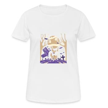 Gamer Hands Halloween Gaming Video Game Player - Women's Breathable T-Shirt - white - Front - AI Model Female 172 dark (172cm)