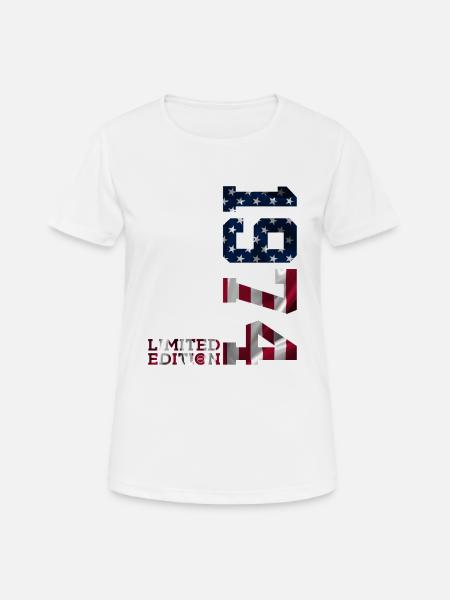 LIMITED EDITION 1974 USA 52. GEBURTSTAG - Frauen T-Shirt atmungsaktiv - Weiß