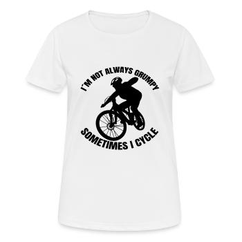 Radfahrer Fahrrad Fahrradfahrer Radfahren Radeln - Frauen T-Shirt atmungsaktiv - Weiß - Vorne - AI Model Female 172 dark (172cm)