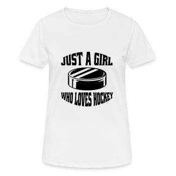 Eishockeyspieler Eishockey Hockeyfan Eishockeyteam - Frauen T-Shirt atmungsaktiv - Weiß - Vorne - AI Model Female 172 dark (172cm)