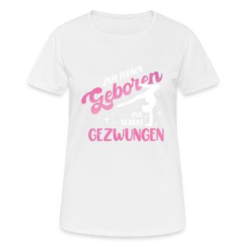 Turnen | Turnerin Gymnastik Turnen Mädchen Frauen - Frauen T-Shirt atmungsaktiv - Weiß - Vorne - AI Model Female 172 dark (172cm)