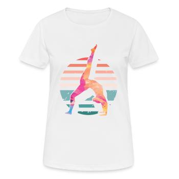 Gymnastique | Gymnastique Gymnastique Filles Femmes - T-shirt respirant Femme - blanc - Devant - AI Model Female 172 dark (172cm)
