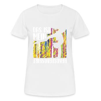 Turnen | Turnerin Gymnastik Turnen Mädchen Frauen - Frauen T-Shirt atmungsaktiv - Weiß - Vorne - AI Model Female 172 dark (172cm)