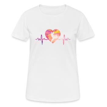 Gymnastique | Gymnastique Gymnastique Filles Femmes - T-shirt respirant Femme - blanc - Devant - AI Model Female 172 dark (172cm)