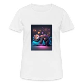 Otter Pet Owners Funny Sleepyhead Otter - Women's Breathable T-Shirt - white - Front - AI Model Female 172 dark (172cm)