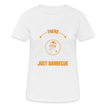 ES GIBT KEINE IDEEN IM SÜDEN NUR GRILLEN - Frauen T-Shirt atmungsaktiv - Weiß - Vorne - AI Model Female 172 dark (172cm)