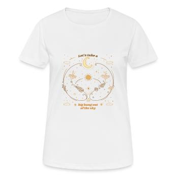 Prenons un Big Bang Hors du ciel Astronomie - T-shirt respirant Femme - blanc - Devant - AI Model Female 172 dark (172cm)