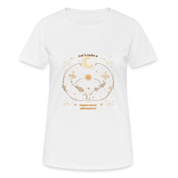 Let's Take A Supernova Adventure Astronomy - Frauen T-Shirt atmungsaktiv - Weiß - Vorne - AI Model Female 172 dark (172cm)