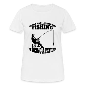 Fishing Fishing Fishing Fishing Fish hooks - Women's Breathable T-Shirt - white - Front - AI Model Female 172 dark (172cm)