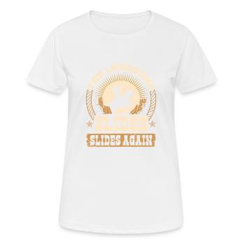 Trombone Player Cowboy Lonesome Slider, Funny - Frauen T-Shirt atmungsaktiv - Weiß - Vorne - AI Model Female 172 dark (172cm)