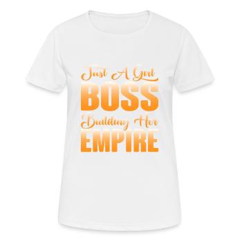 Just A Girl Boss Building Her Empire 6 - Women's Breathable T-Shirt - white - Front - AI Model Female 172 dark (172cm)