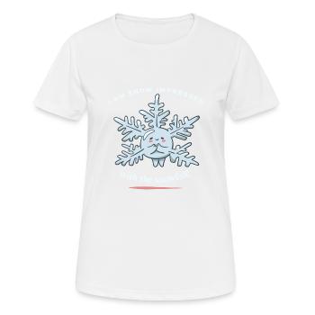 Je suis impressionné par les chutes de neige! Drôle - T-shirt respirant Femme - blanc - Devant - AI Model Female 172 dark (172cm)