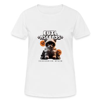 CONQUÉRIR L’ESPACE pour l’Enfer - T-shirt respirant Femme - blanc - Devant - AI Model Female 172 dark (172cm)