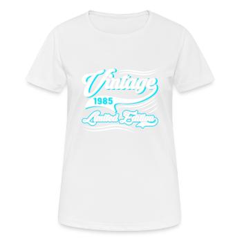 Limited Edition 1985 Vintage - Frauen T-Shirt atmungsaktiv - Weiß - Vorne - AI Model Female 172 dark (172cm)
