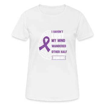 Epilepsie Purple Ribbon Epileptische Epilepsie - Frauen T-Shirt atmungsaktiv - Weiß - Vorne - AI Model Female 172 dark (172cm)
