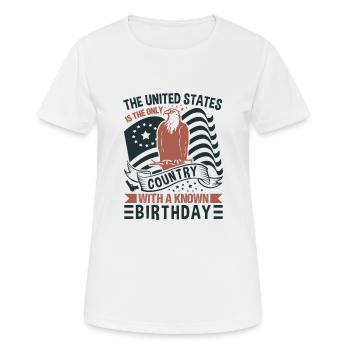 DIE VEREINIGTEN STAATEN SIND DAS EINZIGE LAND MIT EINEM BEKANNTEN - Frauen T-Shirt atmungsaktiv - Weiß - Vorne - AI Model Female 172 dark (172cm)