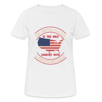 DIE VEREINIGTEN STAATEN SIND DAS EINZIGE LAND MIT EINEM BEKANNTEN - Frauen T-Shirt atmungsaktiv - Weiß - Vorne - AI Model Female 172 dark (172cm)