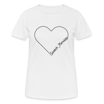 Speech Therapist Therapy Assistant - Frauen T-Shirt atmungsaktiv - Weiß - Vorne - AI Model Female 172 dark (172cm)