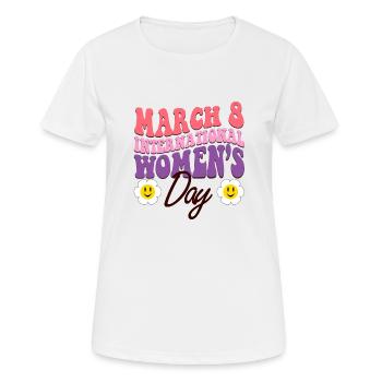 Classic Vintage International Womens Day - Women's Breathable T-Shirt - white - Front - AI Model Female 172 dark (172cm)