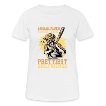 Les joueurs de baseball ont les plus jolies petites amies 5 - T-shirt respirant Femme - blanc - Devant - AI Model Female 172 dark (172cm)