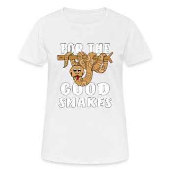 FOR GOOD SNAKES - Women's Breathable T-Shirt - white - Front - AI Model Female 172 dark (172cm)