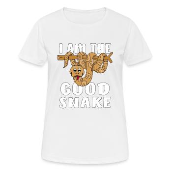 I AM THE GOOD SNAKE - Women's Breathable T-Shirt - white - Front - AI Model Female 172 dark (172cm)