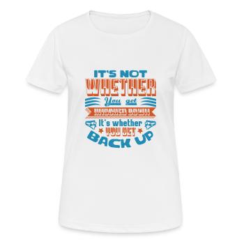 CE N’EST PAS SI VOUS L’OBTENEZ SI VOUS DÉFINISSEZ - T-shirt respirant Femme - blanc - Devant - AI Model Female 172 dark (172cm)
