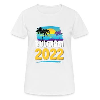 Bulgarie 2023 - T-shirt respirant Femme - blanc - Devant - AI Model Female 172 dark (172cm)