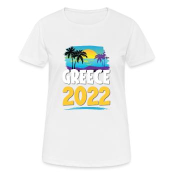 Greece 2023 - Women's Breathable T-Shirt - white - Front - AI Model Female 172 dark (172cm)