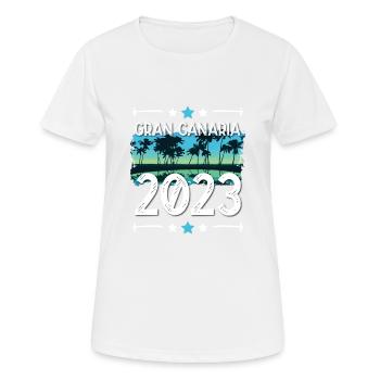 Gran Canaria 2023 - Women's Breathable T-Shirt - white - Front - AI Model Female 172 dark (172cm)