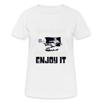 LEVEZ LES PIEDS ET PROFITEZ-EN 2 - T-shirt respirant Femme - blanc - Devant - AI Model Female 172 dark (172cm)