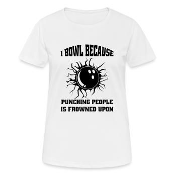 Bowling Bowling Bowling Club Bowling Club - Women's Breathable T-Shirt - white - Front - AI Model Female 172 dark (172cm)