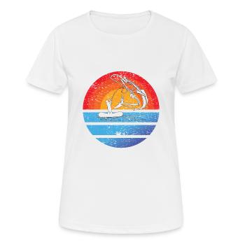Fishing Fishing Fishing Fishing Fish hooks - Women's Breathable T-Shirt - white - Front - AI Model Female 172 dark (172cm)
