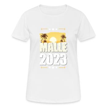Malle 2023 - Women's Breathable T-Shirt - white - Front - AI Model Female 172 dark (172cm)