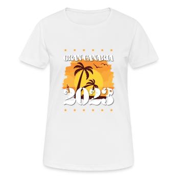Gran Canaria 2023 - Women's Breathable T-Shirt - white - Front - AI Model Female 172 dark (172cm)