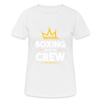 Équipe de boxe - T-shirt respirant Femme - blanc - Devant - AI Model Female 172 dark (172cm)