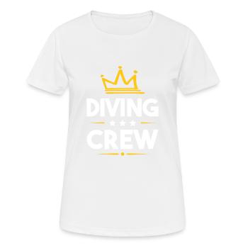 Diving Crew - Women's Breathable T-Shirt - white - Front - AI Model Female 172 dark (172cm)