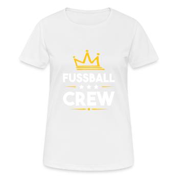 Équipe de football - T-shirt respirant Femme - blanc - Devant - AI Model Female 172 dark (172cm)