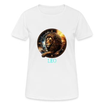 Embrassez votre identité Lion: Leo Pride Zodiac - T-shirt respirant Femme - blanc - Devant - AI Model Female 172 dark (172cm)