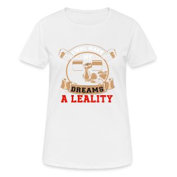 Träume - Frauen T-Shirt atmungsaktiv - Weiß - Vorne - AI Model Female 172 dark (172cm)