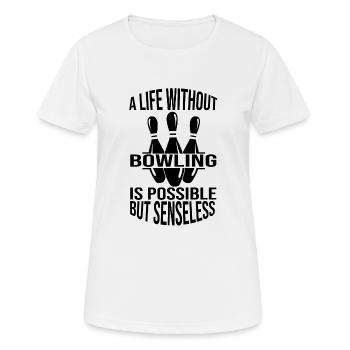 Bowling Bowling Bowling Club Bowling Club - T-shirt respirant Femme - blanc - Devant - AI Model Female 172 dark (172cm)