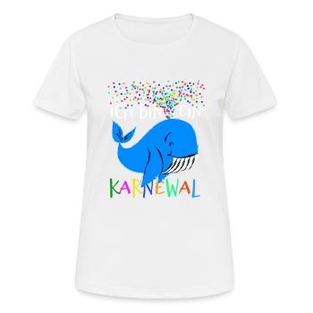 Ich bin ein Karnewal - Fastnacht - Karneval - Frauen T-Shirt atmungsaktiv - Weiß - Vorne - AI Model Female 172 dark (172cm)