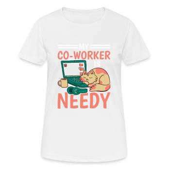 My Co-worker Is Needy 5 - Women's Breathable T-Shirt - white - Front - AI Model Female 172 dark (172cm)