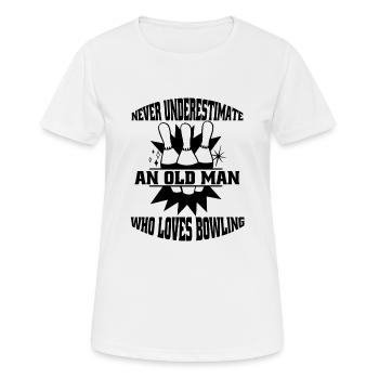 Bowling club Bowling Bowling Bowling club - Women's Breathable T-Shirt - white - Front - AI Model Female 172 dark (172cm)