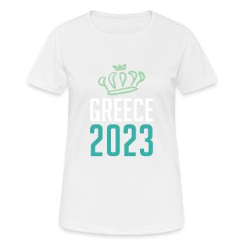 Greece 2023 Krone - Women's Breathable T-Shirt - white - Front - AI Model Female 172 dark (172cm)